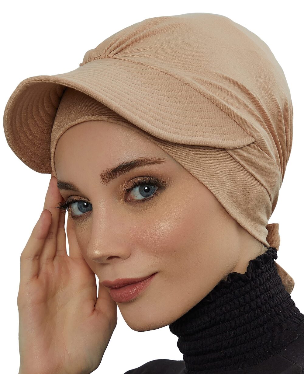 2632 Instant Turban 95% Cotton Bonnet Head Wrap Lightweight Headwear